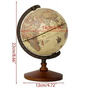 ZOYONE Brown World Globe Antique Decorative for Desktop Bookshelves Office Home Decor