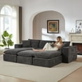 thumbnail image 5 of MAYEERTY Modern Modular Chenille Sofa, Dark Gray Cloud-Soft Sectional Couch for Living Room, 5 of 9