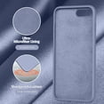 thumbnail image 5 of for iPhone 8 Plus Case, iPhone 7 Plus Case, Soft Silicone Gel Rubber Bumper Case Microfiber Lining Hard Shell Shockproof Full-Body Protective Case Cover for iPhone 7 Plus /8 Plus - Lavender Grey, 5 of 14