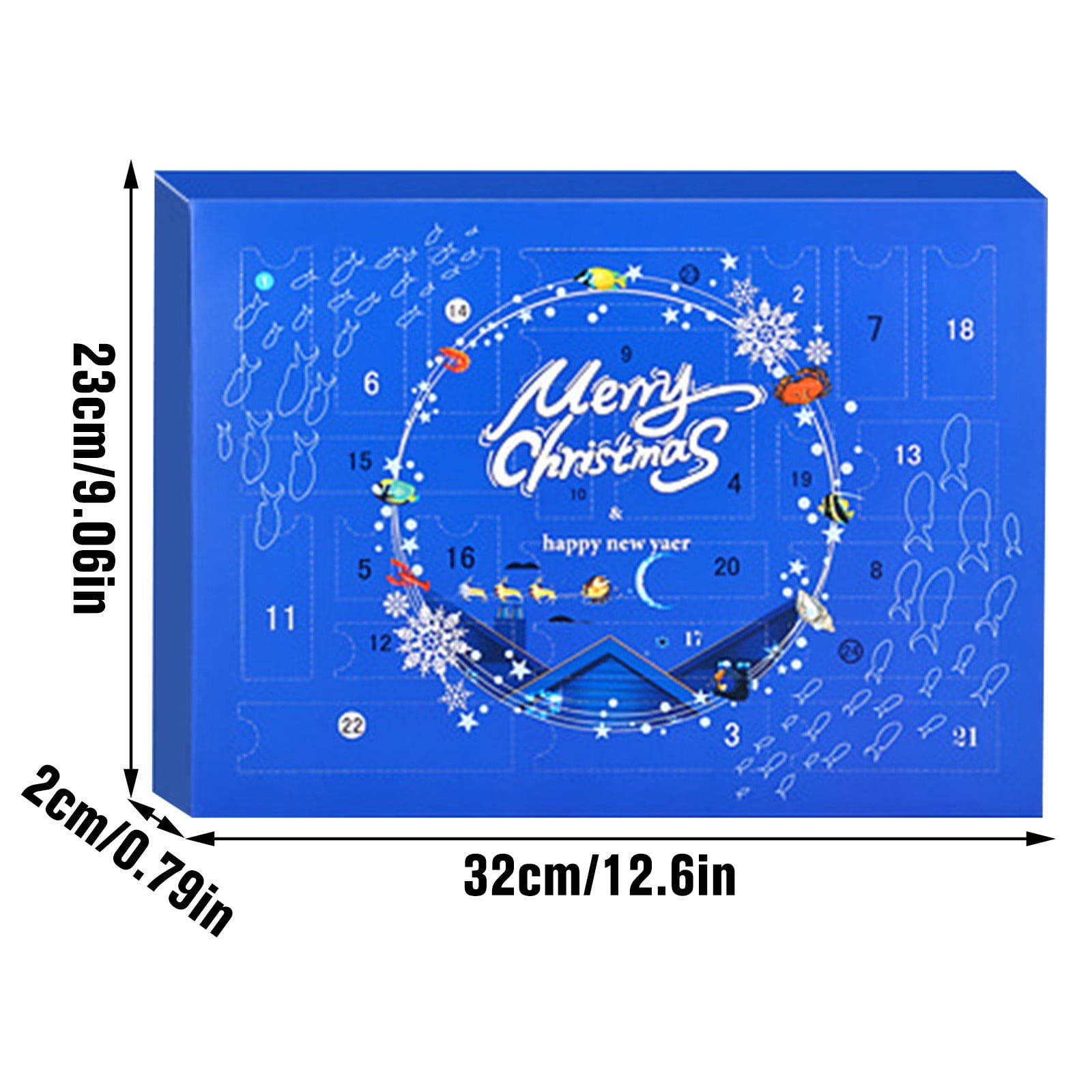 Fishing Advent Calendar for Adult Men Teen Boys, 2025 Fishing Lure Christmas Gifts, 24 Days Topwater Lures Fishing Spoons Minnow Popper Crankbait VIB for Fishing Lovers Father