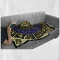 thumbnail image 6 of Astrology Soft Flannel Fleece Throw Blanket, Square Shape Inner Details Zodiac Horoscope and Constellations Art, Cozy Plush for Indoor and Outdoor Use, 60" x 80", Multicolor, by Ambesonne, 6 of 6