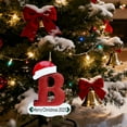 thumbnail image 5 of Mecorevxz Christmas Letter Ornament 2025,Letter Personalized Christmas Indoor for Christmas Tree Ornaments Pendant Hanging Decorations, DIY Hanging Christmas Ornaments (B), 5 of 7