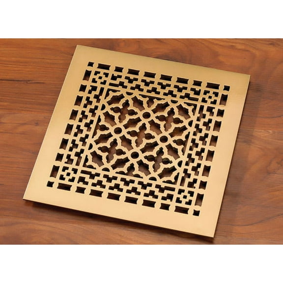 Reggio Registers 1212-Ah Scroll Series 10" X 10" Grille - Gold