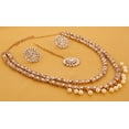 thumbnail image 3 of Sunsoul by Touchstone "Contemporary Kundan Collection" Indian Bollywood Richly Crafted Traditional Mughal Kundan Look Faux Pearls Long Designer Jewelry Necklace In Gold Tone For Women., 3 of 4