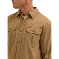 thumbnail image 3 of Wrangler® Men's and Big Men's Relaxed Fit Long Sleeve Woven Shirt, S-5XL, 3 of 4