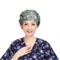 thumbnail image 1 of Dragonfly Leaf Nurse Hat Cotton Printed for Wearing Use, 1 of 4