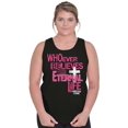 thumbnail image 5 of Whoever Believes Has Eternal Life Tank Top Tee Shirt Women Brisco Brands S, 5 of 6
