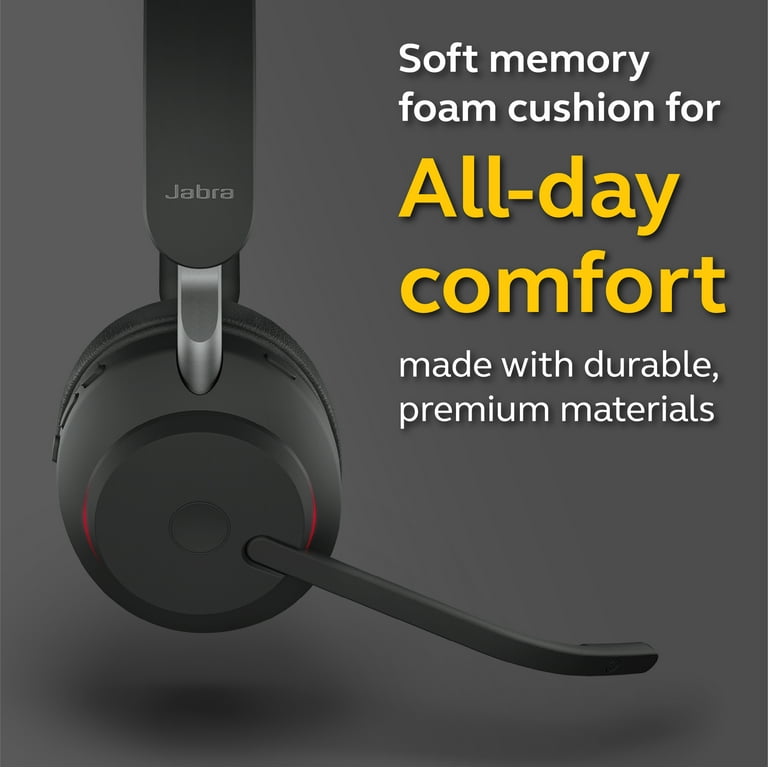 Jabra Evolve2 65 USB-A MS Mono with Charging Stand - Black