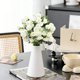 thumbnail image 3 of Artificial Flower Bouquet Hydrangea Carnation Arrangement - Small High-End Faux Floral Decor, Lifelike Wedding Centerpiece, Home Display Decoration, 3 of 4