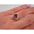 thumbnail image 6 of 14K Yellow Gold 3.20 ct Diamond and Amethyst Halo Engagement Ring, 6 of 6