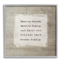 Stupell Industries Found Family Meaningful Friendship Graphic Art Gray Framed Art Print Wall Art, Design by Lady Louise Designs