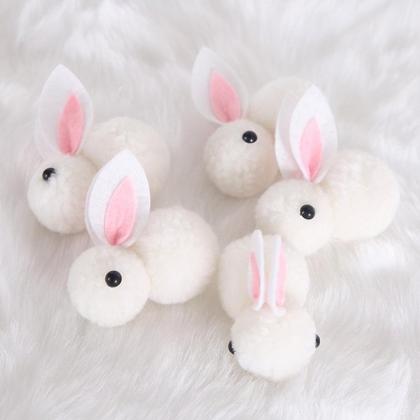 Mini conejo de peluche colgante para decoración de Pascua, juguete colgante de conejo de peluche, regalo de fiesta