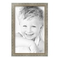 thumbnail image 2 of ArtToFrames 11" x 17" Champagne Pebble Metallic Picture Frame, 11x17 inch Silver Wood Poster Frame (WOM-5258),  Pack, 2 of 7