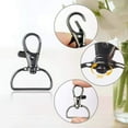 thumbnail image 3 of 40 Pieces Swivel Clasps Lanyard Snap Hooks with D Rings, Metal Keychain Clip Hook Lobster Claw Clasp for Keychain Purse Hardware Sewing Jewelry DIY Craft Project (25 mm), 25mm, 3 of 7