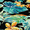 Beachcrest Caviar, variant on Jordan Manufacturing 17" x 19" Beachcrest Caviar Black Floral Rectangular Outdoor Chair Pad Seat Cushion with Ties (2 Pack)