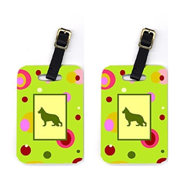 German Shepherd Luggage Tags, Pair Of 2