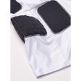 thumbnail image 2 of Cramer Lightning 5 Pad Youth Football Shirt With Integrated Rib, Spine and Clavicle Pads, White, Youth Small, 2 of 3
