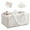 White, variant on Grusce Diaper Caddy Organizer, Nursery Storage Bin Basket with Handle, Lint Diaper Changing Organiser Suitable for Indoor Outdoo