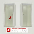 thumbnail image 3 of ExBrite 34" Bifold Frameless Aluminum Shower Door with Clear Glass in Nickel, 3 of 7