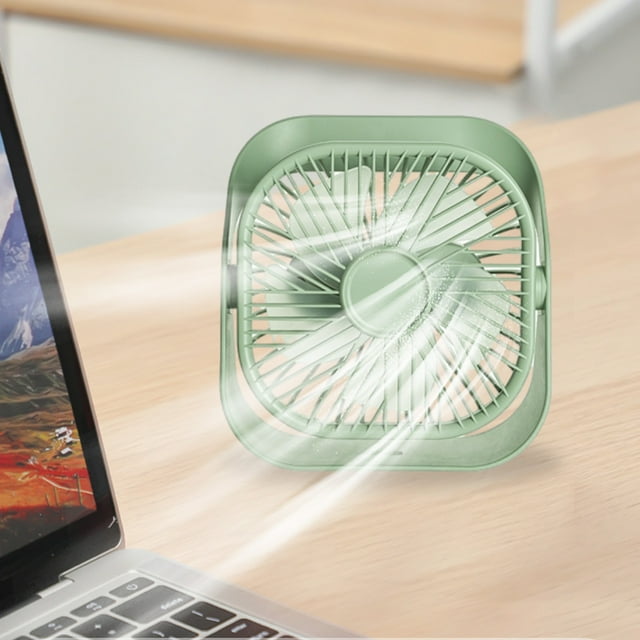 Ventilador portátil montado en la pared o de pie • USB recargable • 360° rotable • 3 velocidades • Para viajes, casa, oficina y dormitorio • Negro, rosa o verde