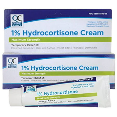 1% Hydrocortisone Cream - Maximum Strength 1 Ounce (28 grams)