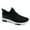 Black, variant on OrthoComfoot Men's Orthopedic Shoes, Plantar Fasciitis Shoes, Arch Support Fashion Sneaker with Lace Up Design