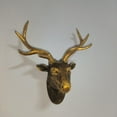 thumbnail image 3 of jifeng -Sculpture Animal Head Rustic Figure Ornament Craft for Party Living Room Dining Copper, 3 of 8