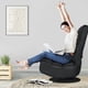 thumbnail image 3 of Costway Silla a ras de suelo giratoria a 360°, silla de gaming regulable en 5 posiciones, sillón con respaldo cómodo, silla para videojuegos para adultos, negro, 3 of 5