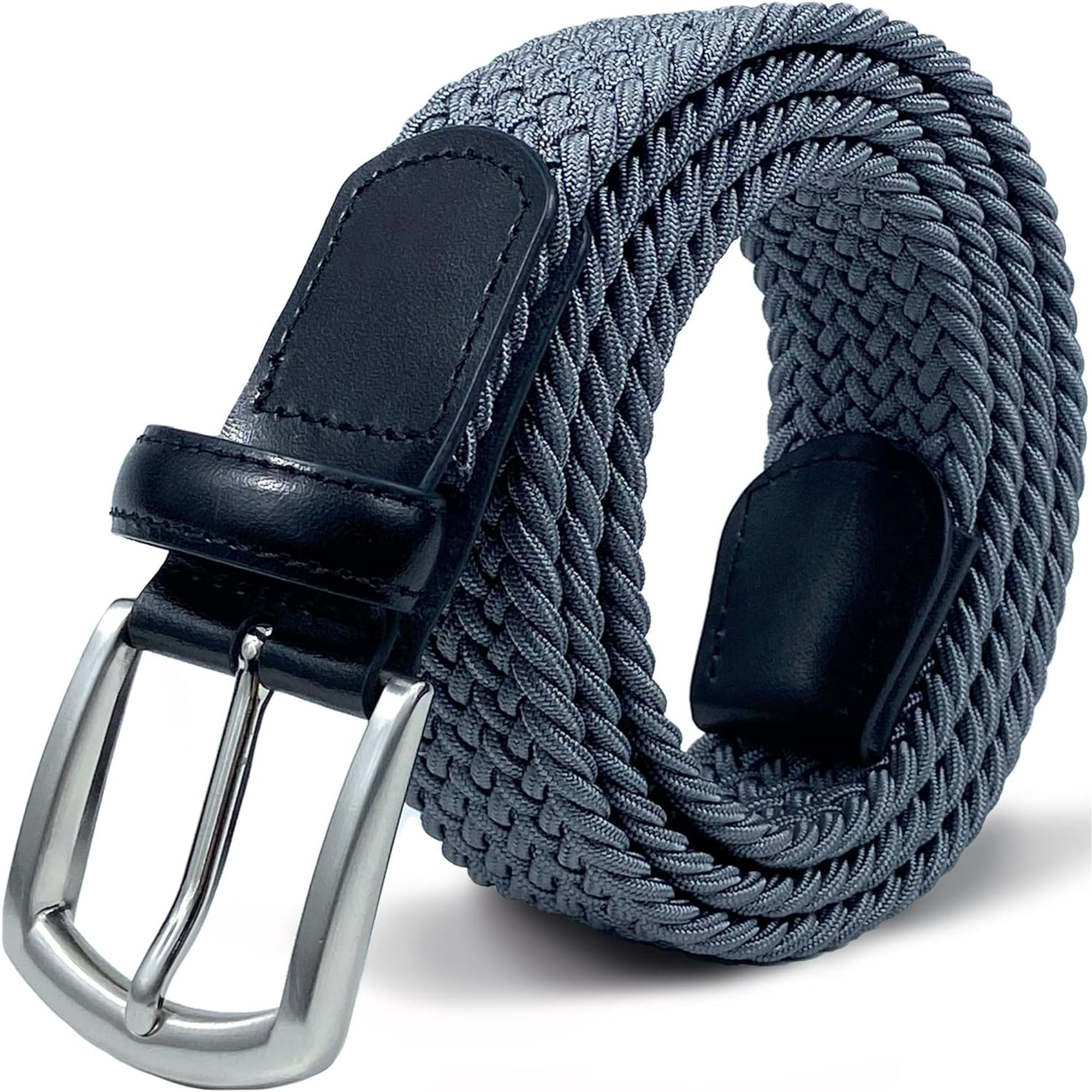 XINQIHANG Men s Braided Elastic Belt Stretch Casual Golf Belts for Men Big and Tall Walmart