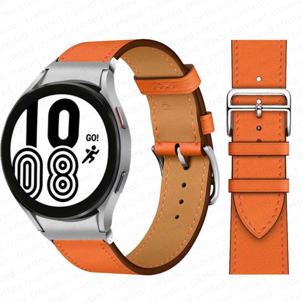 No Gaps Leather Band For Samsung Galaxy Watch 4 classic mm mm mm mm  smartwatch belt Bracelet correa Galaxy Watch 4 strap