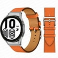 thumbnail image 1 of No Gaps Leather Band For Samsung Galaxy Watch 4 classic 46mm 42mm 44mm 40mm smartwatch belt Bracelet correa Galaxy Watch 4 strap, 1 of 8