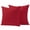 Red, variant on 2 Pack Outdoor Waterproof Throw Pillow Covers,Pure Color Red Decorative Square Pillow Case Patio Pillowcases for Chair Couch Sofa 16x16in