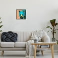 thumbnail image 5 of Stupell Industries Brilliant Blue Bear Gazing Street Style Graffiti Splatter Painting Black Framed Art Print Wall Art, Design by Karrie Evenson, 5 of 5