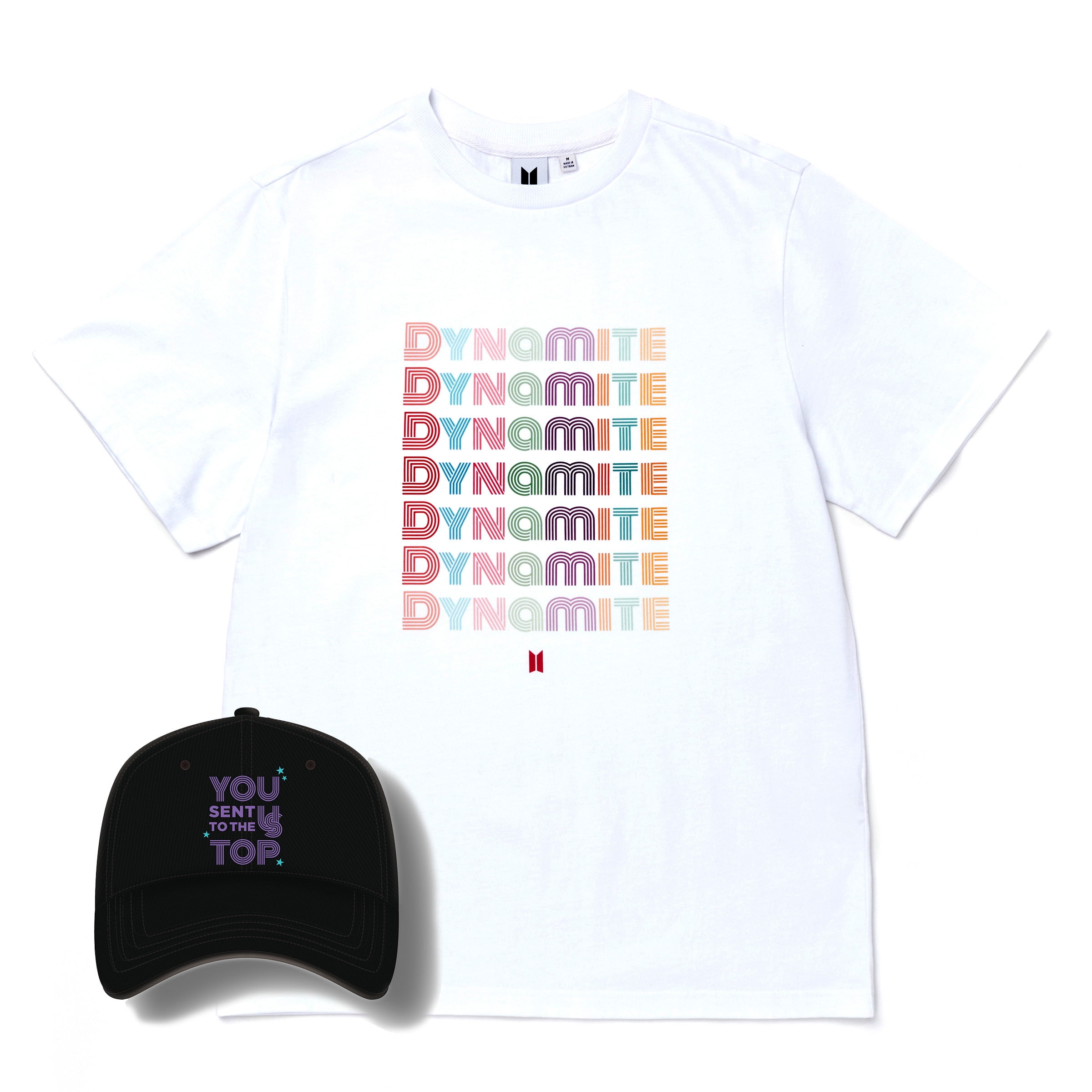 BTS - Dynamite Tour - Official Merch - Tee (Size SM) & Ball Cap