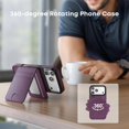 thumbnail image 2 of Funda cartera RFID morada DREAMME para iPhone 17 Pro Max, 2 of 9