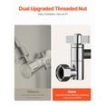 thumbnail image 4 of VEVOR Shower Head Extension Arm, 11 Inches, Brass Shower Arm Extender with Flexible Adjustable Angle Height, Chrome Finish,G1/2 Universal Thread Connector Compatible,for Rain & Handheld Showerhead, 4 of 9