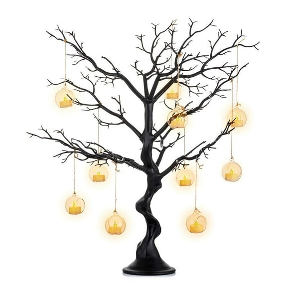 Black Artificial Tree for Tree Centerpiece for Weddings Christmas Birthday Party Home Indoor Outdoor Decoration 30 inches