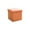 Orange, variant on Small Storage Ottoman Foldable Collapsible Cube Square Linen Ottoman Foot Rest Stool Seat, for Living Room, Bedroom, Home Office, Dorm