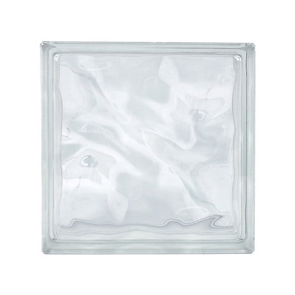 vidrio block cloudy index 19 x 19 x 8 cm