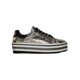 thumbnail image 2 of TENIS PLATAFORMA CASUAL LEON MUJER DAMA POLIPIEL ORO 3538B LEON 3538Bp, 2 of 3