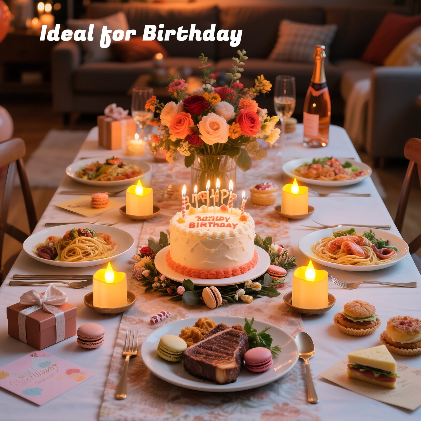 PChero Rechargeable Candles with Remote Timer ,12pcs Flameless Candles LED Votive Candles with Charging Base, Battery Tea Lights Flickering Electric Fake Small Candles for Table Wedding Home Decor
