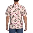 thumbnail image 2 of Rocae Beautiful Butterflies and Hearts for Men's Moisture-Wicking Crew Tee - T-Shirt for Sports, Outdoor Activities, and Casual WearX-Large, 2 of 9