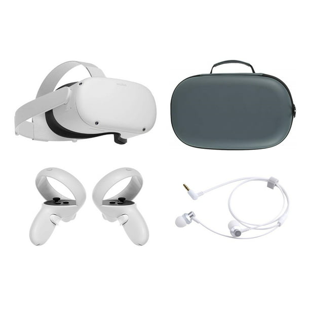 2021 Oculus Quest 2 All-In-One VR Headset, Touch Controllers, 256GB SSD, 1832x1920 up to 90 Refresh Rate LCD, Glasses Compitble, 3D Audio, Mytrix Carrying Case, Earphone - Walmart.com
