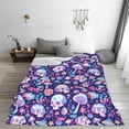 thumbnail image 5 of Vsdgher mushroom rainbow Skull cartoon Ultra-Soft Micro flannel Blanket Throw Blankets for Couch Sofa, Bed (4 sizes)-50"x40", 5 of 7
