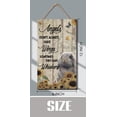 thumbnail image 4 of Angels Don't Always Have Wings Sometimes They Have Whiskers Wooden Hanging Sign Rabbit Lovers Gift Hanging Wall Sign Inspirational Rustic Wooden Decor for Home Room Kitchen 6x12 Inches, 4 of 6