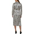thumbnail image 2 of Laundry by Shelli Segal Womens Floral V-Neck Midi Dress Ivory 6, 2 of 2