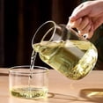 thumbnail image 4 of Glass Cold Water Kettle 1000 mL High Borosilicate Heat Resistant Explosion Proof V Spout Design Clear, 4 of 6