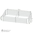 thumbnail image 5 of Sunnydaze 95" x 47" x 12" Rectangular Silver Galvanized Steel Raised Garden Bed, 5 of 8