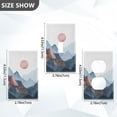 thumbnail image 7 of Yayeee Duplex Wall Plate 1-Gang 4.5"x2.7" Home Receptacle Light Switch Decorative Outlet Cover, Art Mountain and Sun Pattern, 7 of 7