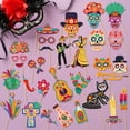 thumbnail image 4 of Day of the Dead Photo Booth Props, Dia De Los Muertos Decorations, Mexican Skull Photo Booth Props, Halloween Party Supplies, 30Pcs, 4 of 6